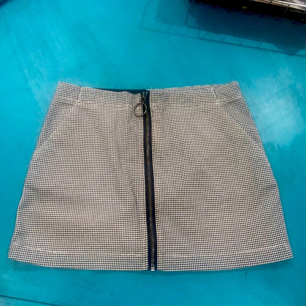 Volcom Skater Girl Houndstooth Check Skirt  0/2 XS